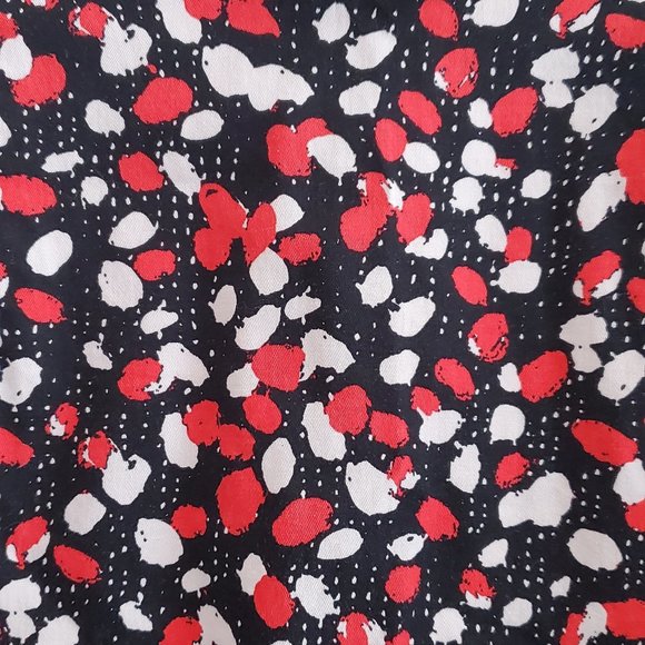 Louche Polka Dot Mini Skirt with Striped Bow - Picture 5 of 9